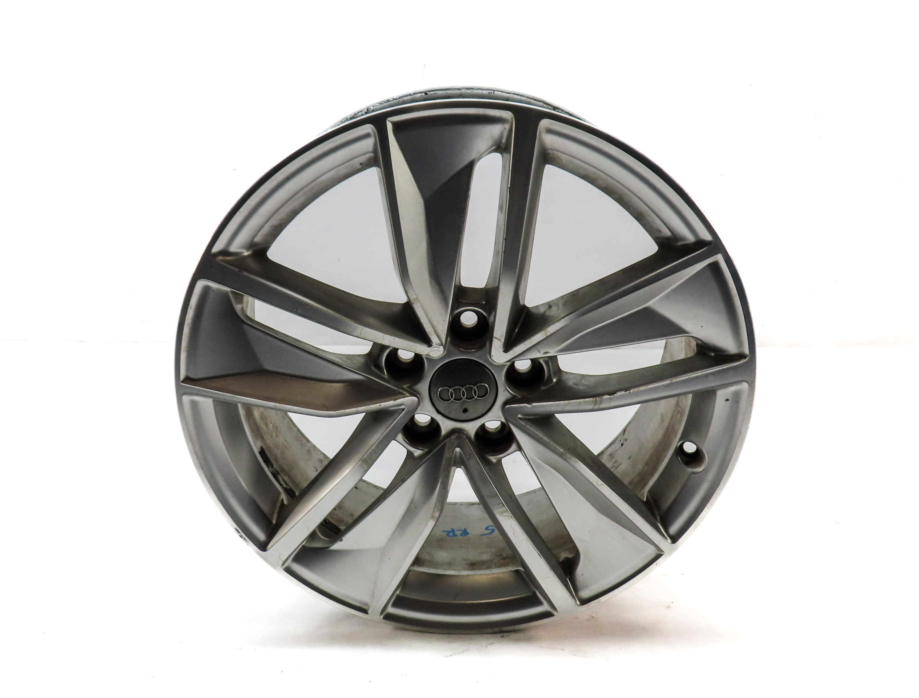 2017-2018 AUDI Q3 (8U) 18x7 ALUMINUM ALLOY 5-FAN SPOKE WHEEL RIM  — exact item pictured
